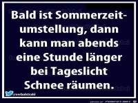 Bald ist Sommerzeitumstellung