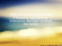 gib dir jeden tag die chance