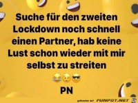Partner fr den zweiten Lockdown gesucht