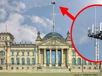 5G Mast auf dem Reichtstag