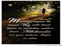 Manchmal beginnt ein anderer Weg