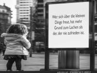 Sich ber die kleinen Dinge freuen