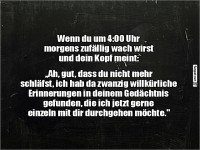 Gedankenkarussell um 4 Uhr morgens