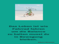 das leben ist wie fahrrad fahren