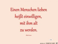 Einen Menschen lieben