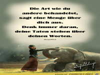 Taten sagen mehr wie Worte