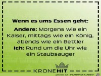 Wenn es ums Essen geht