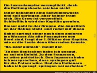 ein Luxusdampfer verunglckt, doch die Rettungsboote reichen