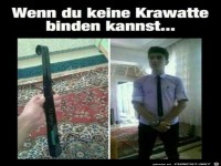 Wenn du keine Krawatte binden kannst