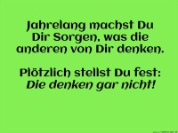 was denken die von mir