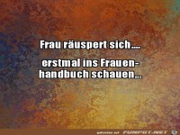 Frau r�uspert sich