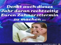 Denk an deinen Zahnarzttermin