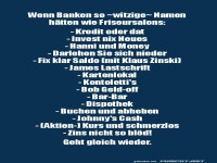 Lustige Namen f�r Banken