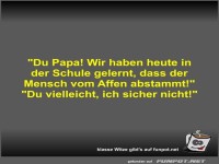 Lustiger Dialog zwischen Vater und Kind