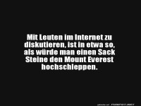 Diskussion im Internet: Eine Herausforderung