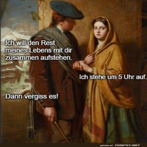fun-Bild: Fr&uuml;haufsteher-Dilemma in der Liebe