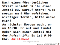 kommunikation ist doch wichtig der mann und frau witz aufst