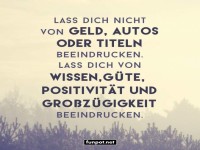 lass dich nicht von geld