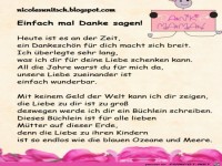 Danke Mama - Gedicht von Nicole Sunitsch