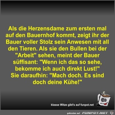 Als-die-Herzensdame-zum-ersten-mal-auf-den-Bauernhof-kommt.jpg von Fossy