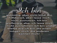 Ich bin gutmtig