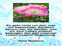 Es geht nicht um das, was wir bekommen