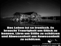 das Leben ist so ironisch