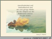 Unzufriedenheit und...