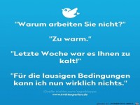 Lausige Arbeitsbedingungen