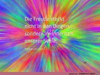 freude steckt nicht in den dingen