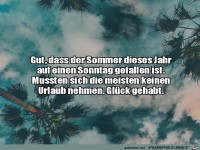 Sommer fiel auf einen Sonntag