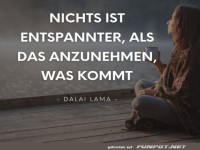 Das annehmen, was kommt