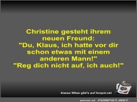 Christine gesteht ihrem neuen Freund