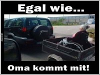 Oma on Tour: Die neue Anhngerklasse!