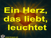 Ein Herz, das liebt, leuchtet