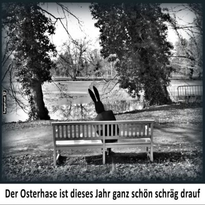 Osterhase-in-Rente:-Ruhe-auf-der-Parkbank.jpg von Phil-1986