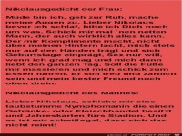 Nkolausgedicht der Frau