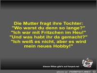 Die Mutter fragt ihre Tochter