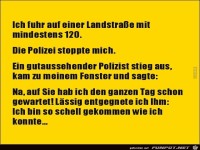 ich fuhr auf einer Landstrasse......
