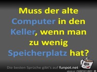 Zu wenig Speicherplatz