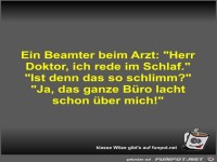 Ein Beamter beim Arzt