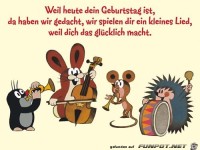 weil heute dein Geburtstag ist