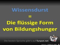 Wissensdurst