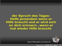 der Spruch des Tages