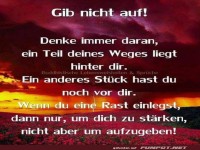 Gib nicht auf