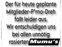 Geplanter Dreh f�llt aus