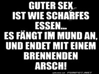 Witziger Spruch über Essen und Sex