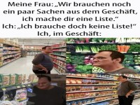 Einkaufschaos ohne Liste im Supermarkt