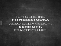 Gedanklich oft im Fitnessstudio