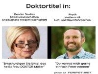 Unterschiedliche Ansichten zum Doktortitel